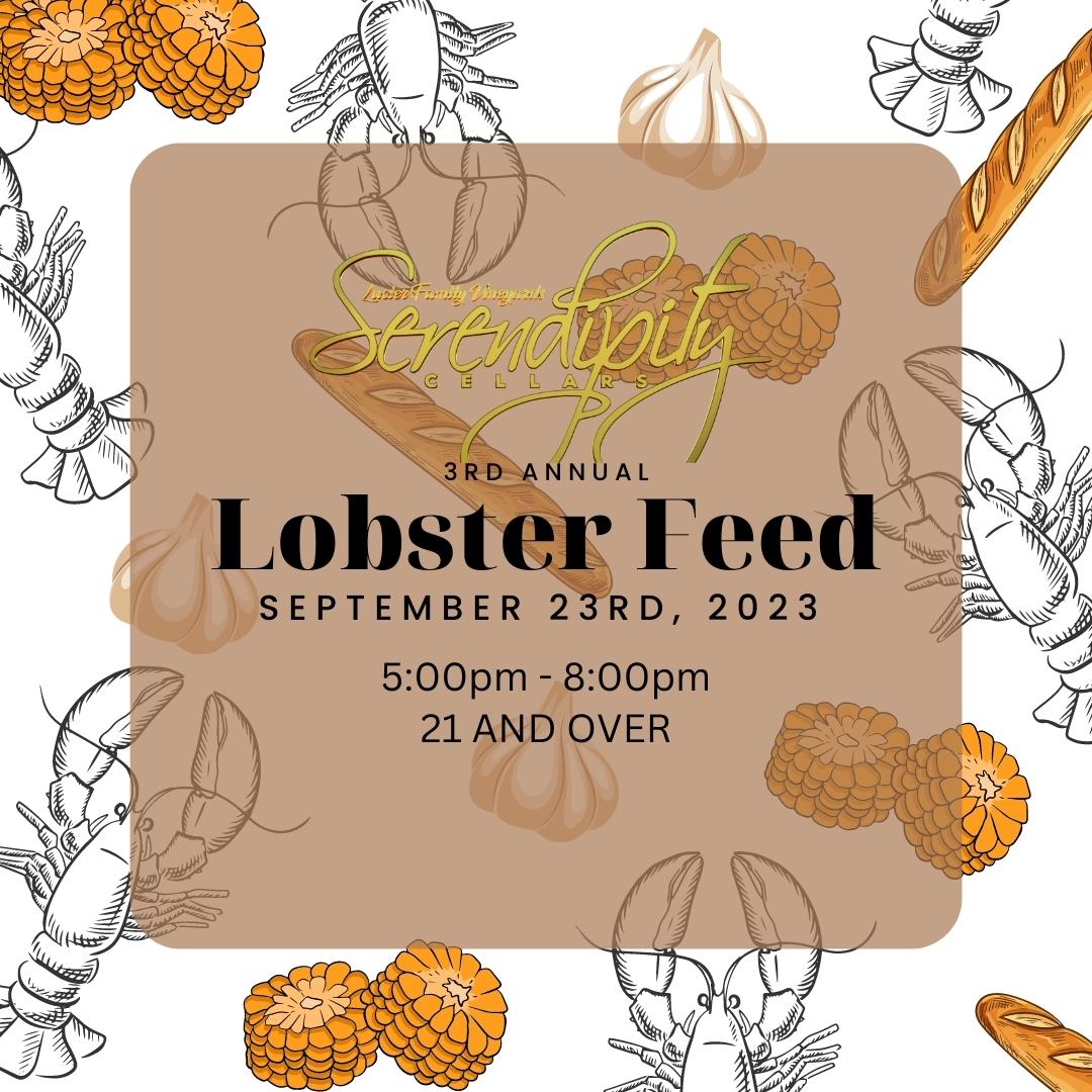 3rd annual Lobster feed (21 and over)(Ticketed Event)